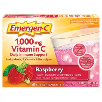 Walgreens Daily Immune Support Drink with 1000 mg Vitamin C, Antioxidants, & B Vitamins Raspberry offer