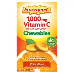 Walgreens Immune Support Chewable Tablet with 1000 mg Vitamin C & B Vitamins Orange Blast offer