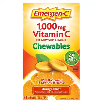 Walgreens Immune Support Chewable Tablet with 1000 mg Vitamin C & B Vitamins Orange Blast offer