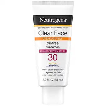 Walgreens Clear Face Liquid Lotion Sunscreen With SPF 30 offer