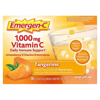 Walgreens Daily Immune Support Drink with 1000 mg Vitamin C, Antioxidants & B Vitamins Tangerine offer