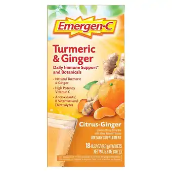 Walgreens Citrus-Ginger Fizzy Drink Mix, Immune Support Turmeric, Ginger offer