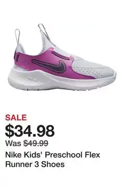 Dick's Sporting Goods Nike Kids' Preschool Flex Runner 3 Shoes offer