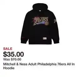 Dick's Sporting Goods Mitchell & Ness Adult Philadelphia 76ers All In Hoodie offer