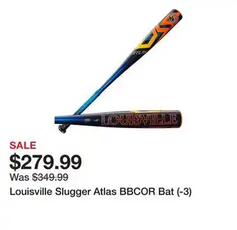 Dick's Sporting Goods Louisville Slugger Atlas BBCOR Bat (-3) offer