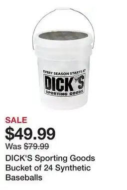 Dick's Sporting Goods DICK'S Sporting Goods Bucket of 24 Synthetic Baseballs offer