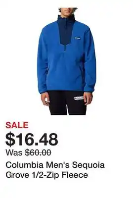 Dick's Sporting Goods Columbia Men's Sequoia Grove 1/2-Zip Fleece offer