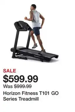 Dick's Sporting Goods Horizon Fitness T101 GO Series Treadmill offer