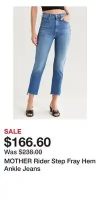 Nordstrom MOTHER Rider Step Fray Hem Ankle Jeans offer