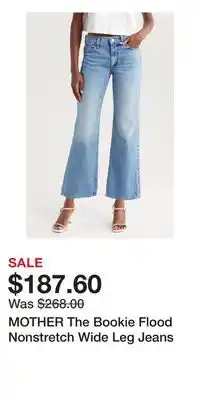 Nordstrom MOTHER The Bookie Flood Nonstretch Wide Leg Jeans offer