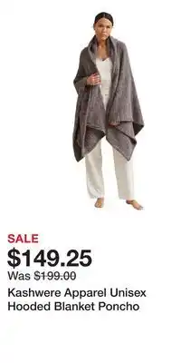 Nordstrom Kashwere Apparel Unisex Hooded Blanket Poncho offer