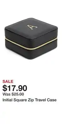 Nordstrom Initial Square Zip Travel Case offer