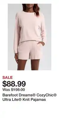 Nordstrom Barefoot Dreams CozyChic Ultra Lite Knit Pajamas offer