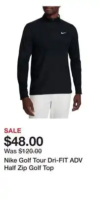 Nordstrom Nike Golf Tour Dri-FIT ADV Half Zip Golf Top offer