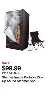 Kohl's Sharper Image Portable Zip-Up Sauna Steamer Spa offer