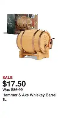 Kohl's Hammer & Axe Whiskey Barrel 1L offer