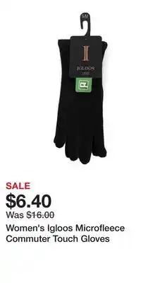 Kohl's Women's Igloos Microfleece Commuter Touch Gloves offer