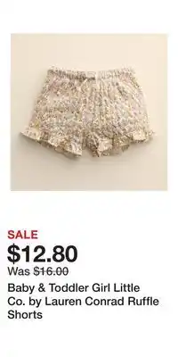 Kohl's Baby & Toddler Girl Little Co. by Lauren Conrad Ruffle Shorts offer