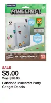 Kohl's Paladone Minecraft Puffy Gadget Decals offer