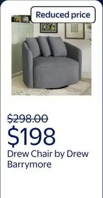 Walmart Beautiful Drew Chair by Drew Barrymore offer