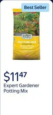 Walmart Expert Gardener Potting Mix for Potted Plants offer