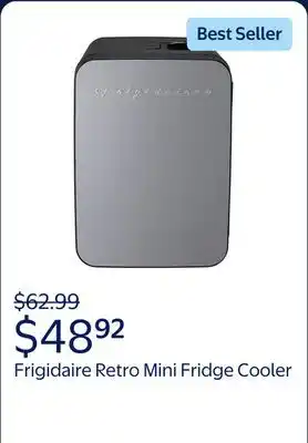 Walmart Frigidaire, Retro 10L, 15-Can Mini Personal Fridge Cooler, EFMIS183 offer