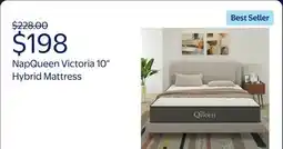 Walmart NapQueen Victoria 10 Cooling Gel Hybrid Mattress offer