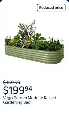 Walmart Vego Garden 17 10 in 1 9.5 ftx2.5 ft / 8 ft x 4 ft Modular Metal Raised Gardening Bed Olive Green offer