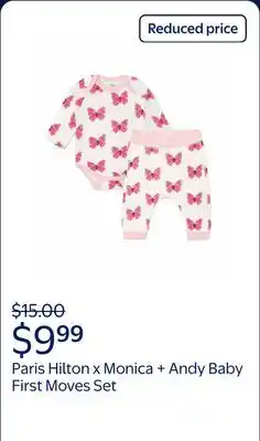 Walmart Paris Hilton x Monica + Andy Baby Organic Cotton First Moves Set offer