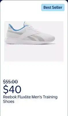 Walmart Reebok Fluxlite Men's Training Shoes offer