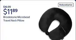 Walmart Brookstone Microbead Travel Neck Pillow - Lightweight U-Shaped Travel Pillow for Neck Support offer