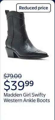 Walmart Madden Girl Women's Swifty Western Ankle Boots offer