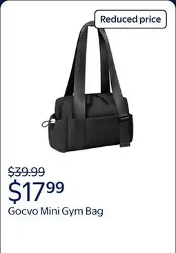 Walmart Gocvo Mini Gym Bag for Women, Small Duffle Bag with Waterproof Separation Design, Black offer