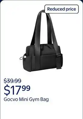 Walmart Gocvo Mini Gym Bag for Women, Small Duffle Bag with Waterproof Separation Design, Black offer