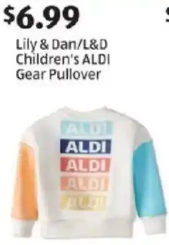 Aldi Lily & Dan/L&D Children's ALDI Gear Pullover offer