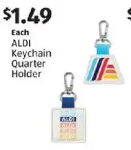 Aldi ALDI Keychain Quarter Holder offer