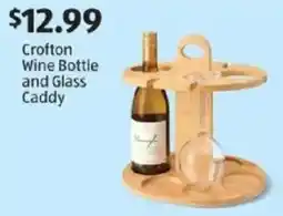 Aldi Crofton Wine Bottle and Glass Caddy offer