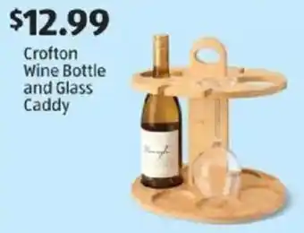 Aldi Crofton Wine Bottle and Glass Caddy offer