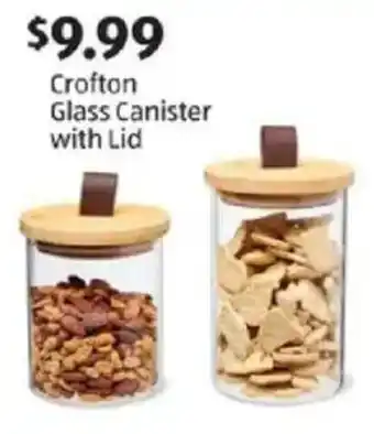 Aldi Crofton Glass Canister with Lid offer