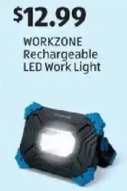 Aldi WORKZONE Rechargeable LED Work Light offer