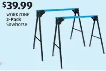 Aldi WORKZONE 2-Pack Sawhorse offer