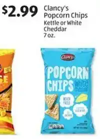 Aldi Clancy's Popcorn Chips Kettle or White Cheddar offer