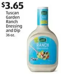 Aldi Tuscan Garden Ranch Dressing and Dip offer