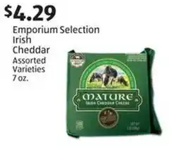 Aldi Emporium Selection Irish Cheddar offer