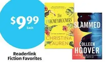 Aldi Readerlink Fiction Favorites offer