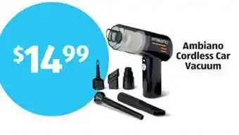 Aldi Ambiano Cordless Car Vacuum offer