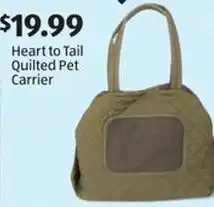 Aldi Heart to Tail Quilted Pet Carrier offer