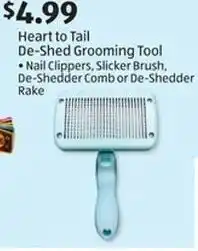 Aldi Heart to Tail De-Shed Grooming Tool offer