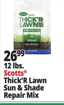 Ocean State Job Lot Scotts Thick'r Lawn Turf Builder 12 lbs offer