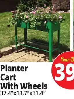 Ocean State Job Lot Tiller & Rowe Raised Garden Planter Cart with Wheels offer